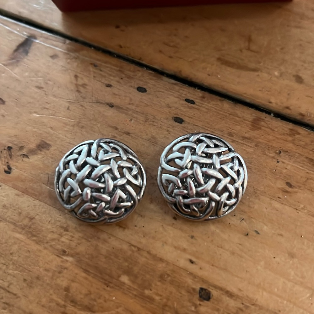 Sterling silver Celtic Knot Clip-on Earings